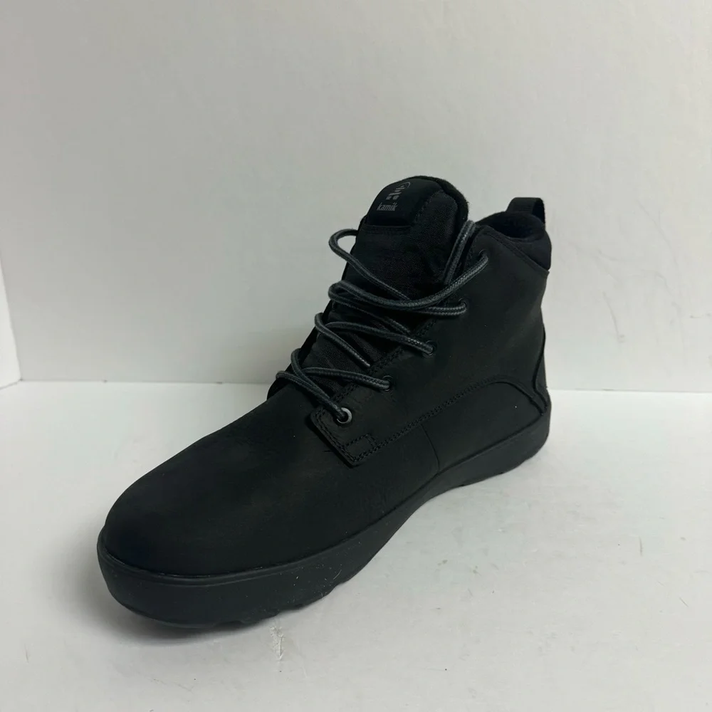 Kamik Mens Spencer Mid Waterproof Boot Black Size 11.5 M